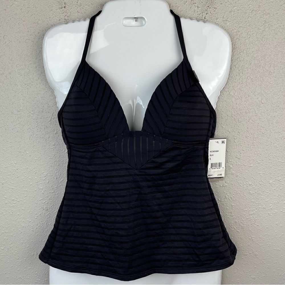 NWT Kenneth Cole New York Tankini Swim Top Size S